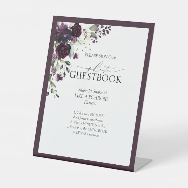 Expositor En L Elegante libro de fotografías florales de Plum Pur (Anverso)