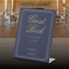 Expositor En L Elegante Libro De Invitados Art Déco De La Marina 