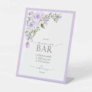 Expositor En L Elegante Lilac Lavender Bridal Shower Mimosa Bar