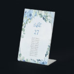 Expositor En L Elegante marco de color azul polvoriento color de<br><div class="desc">Aumente la belleza de su boda con la exquisita y elegante acuarela azul Floral Plata Marco de Rótulo Pedestal Número de la mesa de . Esta elegante pieza central no sólo sirve como un práctico número de mesa, sino que también le añade un toque de sofisticación y encanto a su...</div>