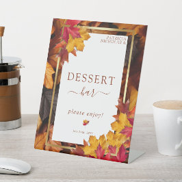 Expositor En L Elegante marco dorado y rústico bar de postres oto