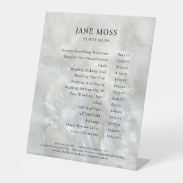 Expositor En L Elegante, mármol, salón, lista de precios