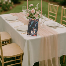 Elegante Mesa Botánica Numb de Bodas de Oro Verde