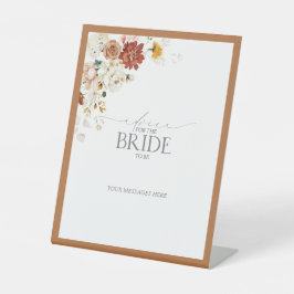 Expositor En L Elegante Naranja Rust Consejo Floral A La Novia