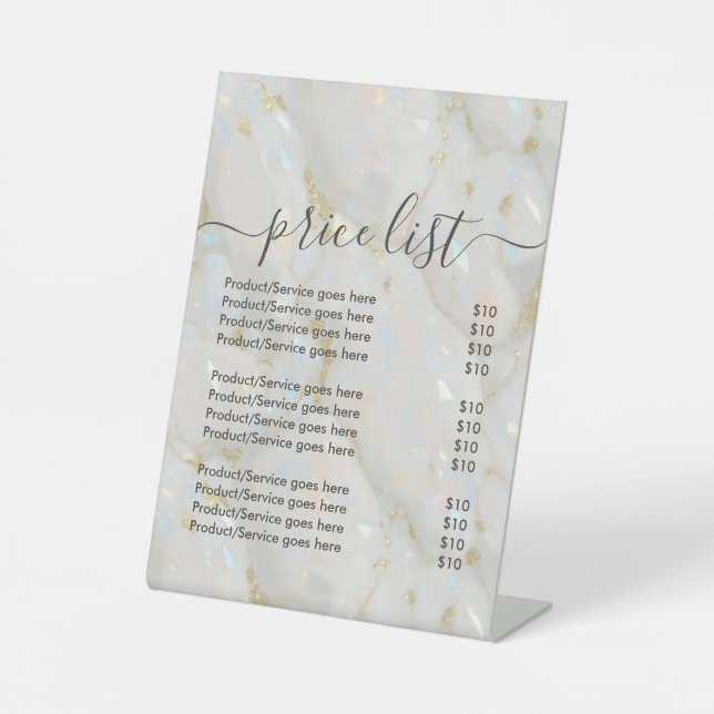 Expositor En L Elegante Piedra Óptica Única (Anverso)