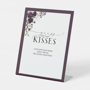 Expositor En L Elegante Plum Morado Acuarela Cuántos Besos