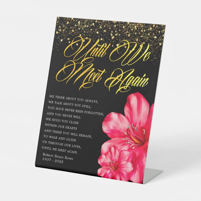 Expositor En L Elegante poema del funeral floral (Anverso)