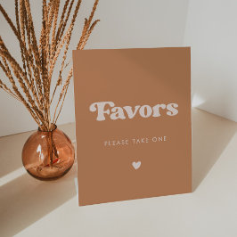 Expositor En L Elegante retro Marrón de la Boda Favores de la Bod