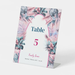 Expositor En L Elegante rosa azul pastel oh pequeña ducha