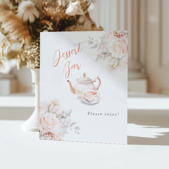Expositor En L Elegante Rosa Bridal Tea Fiesta Dessert Bar (Subido por el creador)