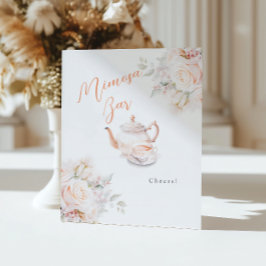 Expositor En L Elegante Rosa Bridal Tea Fiesta Mimosa Bar
