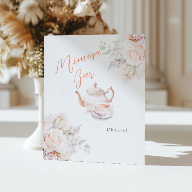 Expositor En L Elegante Rosa Bridal Tea Fiesta Mimosa Bar (Subido por el creador)
