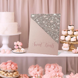 Expositor En L Elegante Rosa Gold Bridal Shower Dessert Bar