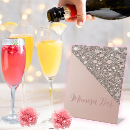 Expositor En L Elegante Rosa Gold Bridal Shower Mimosa Bar