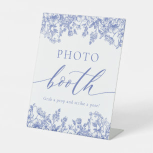 Expositor En L Elegante Rótulo de la cabina fotográfica floral az
