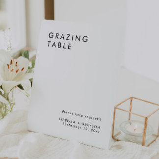 Expositor En L Elegante Rótulo de mesa de barrido de boda