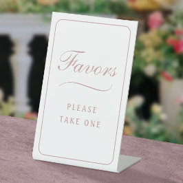 Expositor En L Elegante Rubor Blanco Sencillo Favorece el Rótulo 