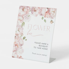 Expositor En L Elegante Rubor Pink Floral Bridal Shower Flower Ba