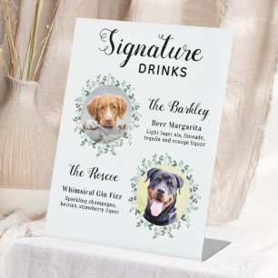 Expositor En L Elegante Signature Bebe Mascota Boda Perro 2 Foto