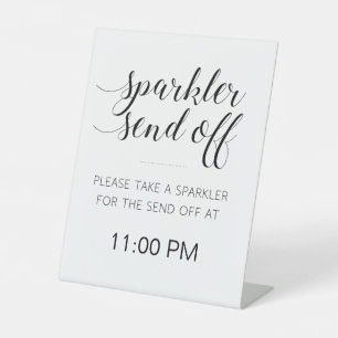 Expositor En L Elegante Sparkler Despedir De La Recepción De Boda