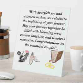 Expositor En L Elegante tarjeta de matrimonio - Moda de tacones n