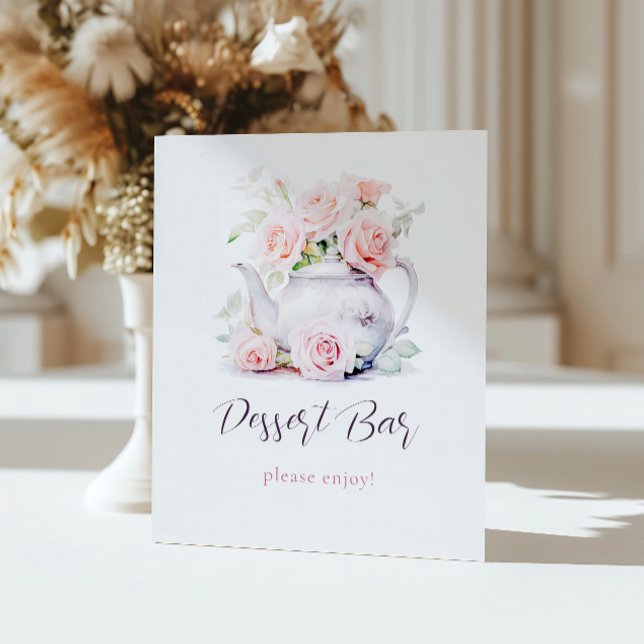 Expositor En L Elegante Tea Fiesta Bridal Shower Dessert Bar (Subido por el creador)