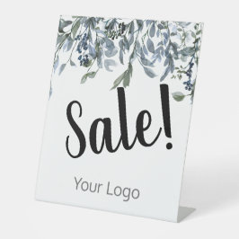 Expositor En L Elegante Tu Logo Blue Floral Sale Business