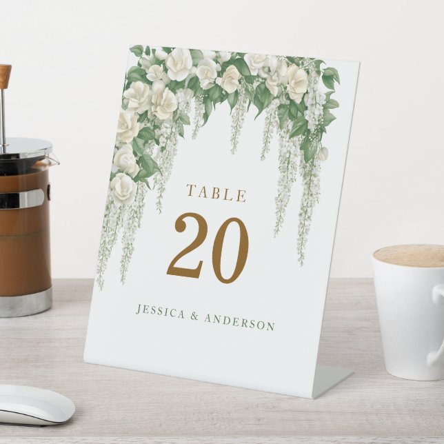 Expositor En L Elegante vegetación Eucalyptus deja Boda (In Situ)