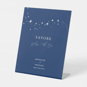 Expositor En L Elegante y celestial marina de la boda azul favori