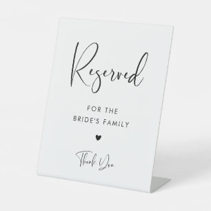 Expositor En L Elegante y moderno boda reservado para la familia