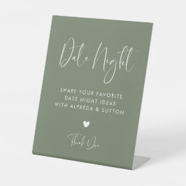 Expositor En L Elegante y moderno Dark Sage Green Date ideas de n
