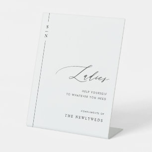 Expositor En L Elegantes damas Boda cesta de baño