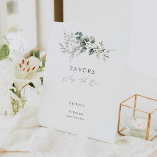 Expositor En L Elegantes favores de bodas botánicas