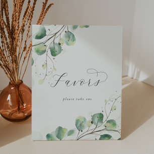 Expositor En L Elegantes favores de bodas de vegetación