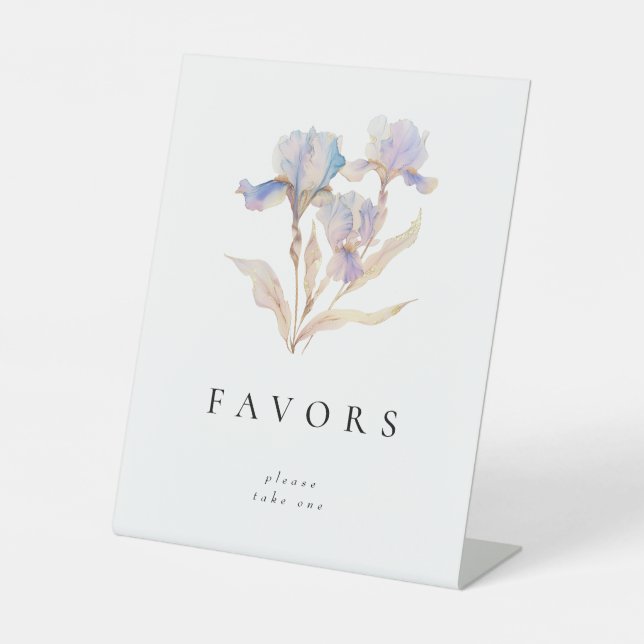 Expositor En L Elegantes favoritos del partido Iris (Anverso)