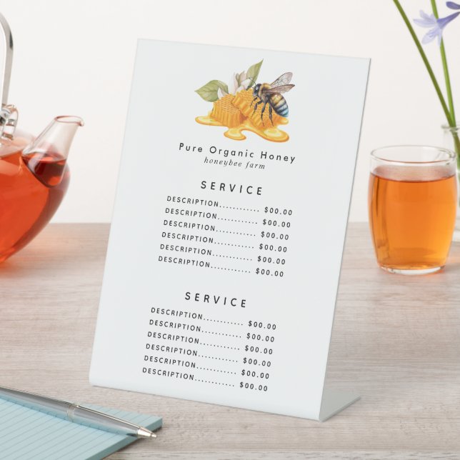 Expositor En L Elegantes Honeycombs con abeja (In Situ)