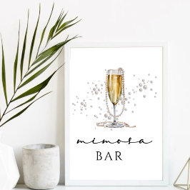 Expositor En L Elegantes perlas acuarelas y ducha de novia Prosec