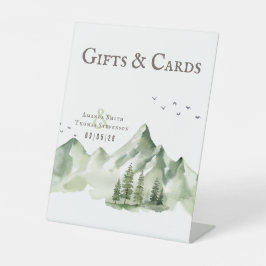 Expositor En L Elegantes regalos y cartas de paisaje de montaña v