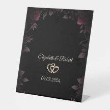 Elegantes Rosas Burgundy Oscuras Negras