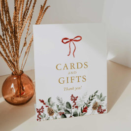 Expositor En L Elegantes tarjetas Baby Shower de invierno y regal