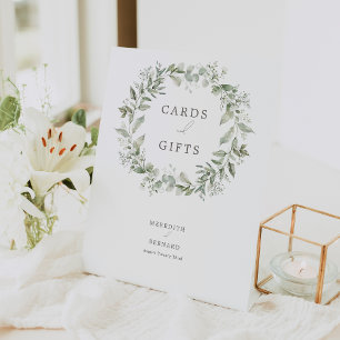 Expositor En L Elegantes tarjetas y regalos de bodas botánicas