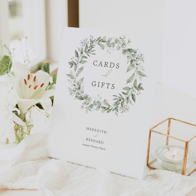 Expositor En L Elegantes tarjetas y regalos de bodas botánicas (Subido por el creador)
