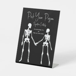 Expositor En L Elija su Boda de esqueleto envenenado Menú de bebi