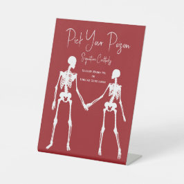 Expositor En L Elija su Boda de esqueleto envenenado Menú de bebi