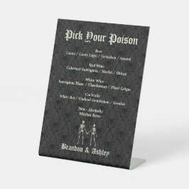 Expositor En L Elija su menú de la barra de esqueletos elegantes 