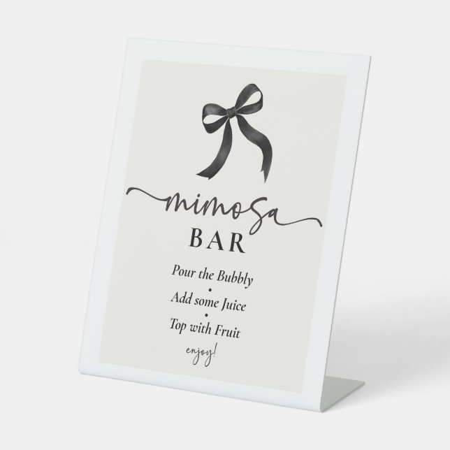Expositor En L Ella está atando el Bar Mimosa de Black Bow (Anverso)
