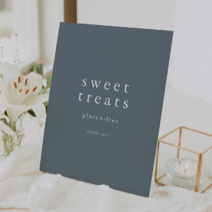 Expositor En L EMELIA Boho Navy Rustic Blue Simple Sweet Tratos