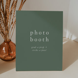 Expositor En L EMELIA Simple Sage Boho Rústico Boda Booth