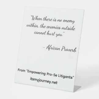 Expositor En L Empowering Pro-Se Pedastal