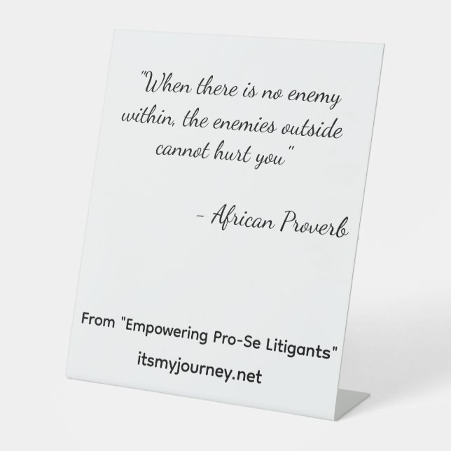 Expositor En L Empowering Pro-Se Pedastal (Anverso)